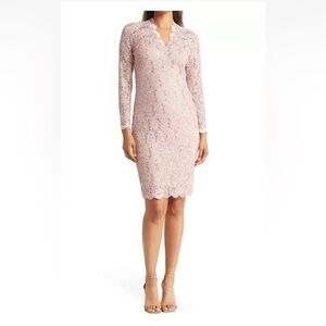 Marina Taupe Cocktail Dress Size 10